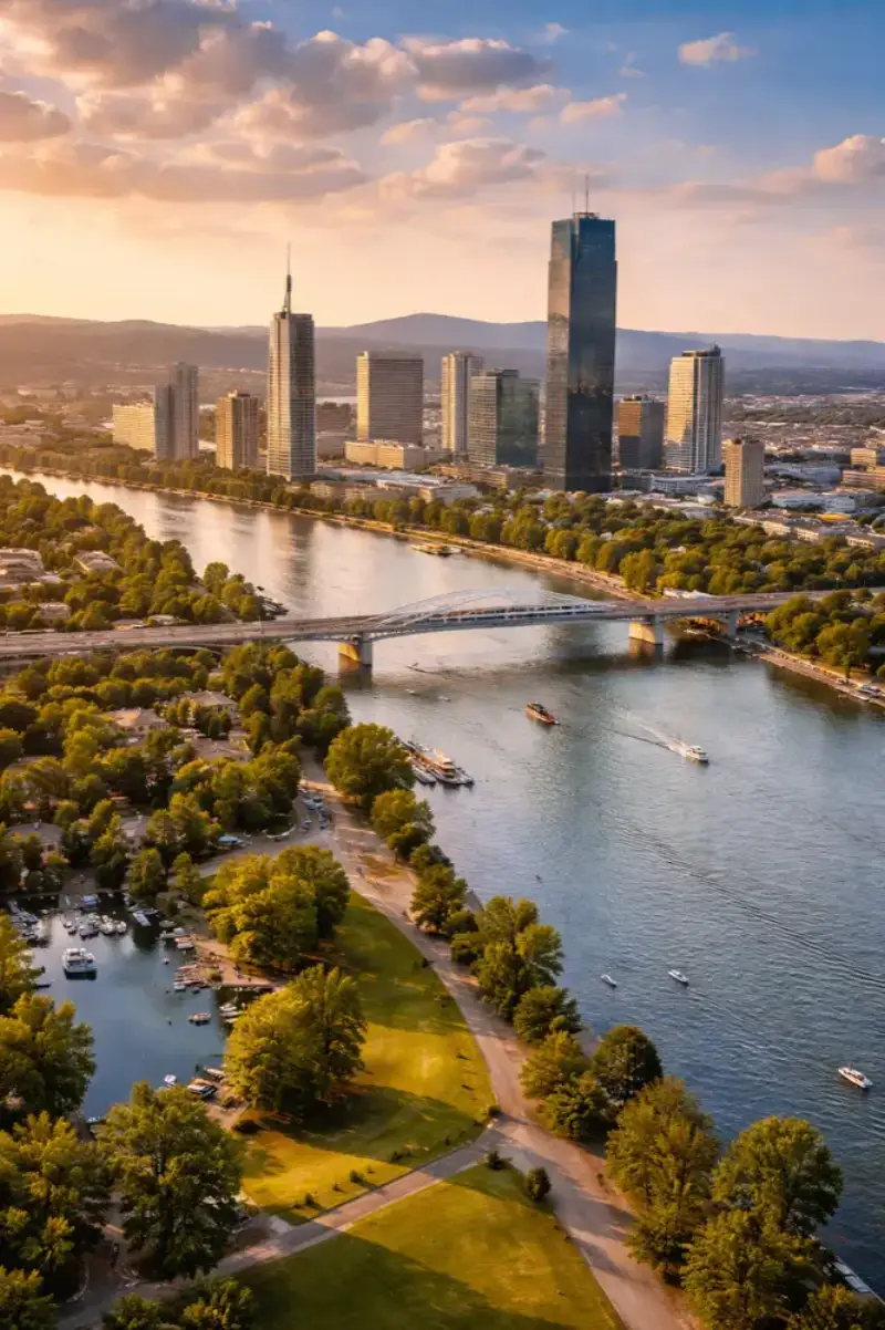 HelloRoam provides eSIM data coverage for travelers visiting Donaustadt in Austria