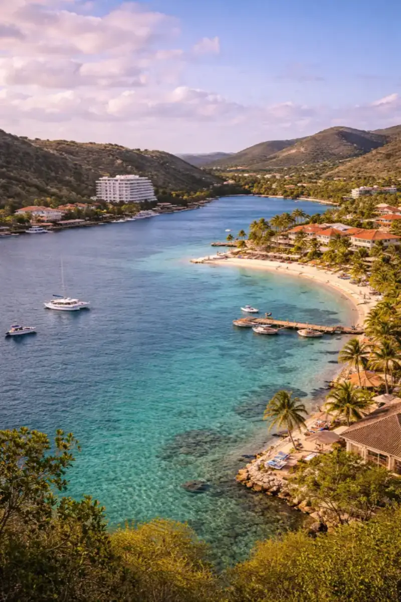 Piscadera travel eSIM with HelloRoam mobile data plans for Curaçao visitors and tourists