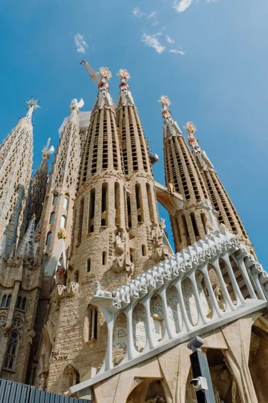 Sagrada Familia in Barcelona Spain with HelloRoam eSIM data plan connectivity while traveling