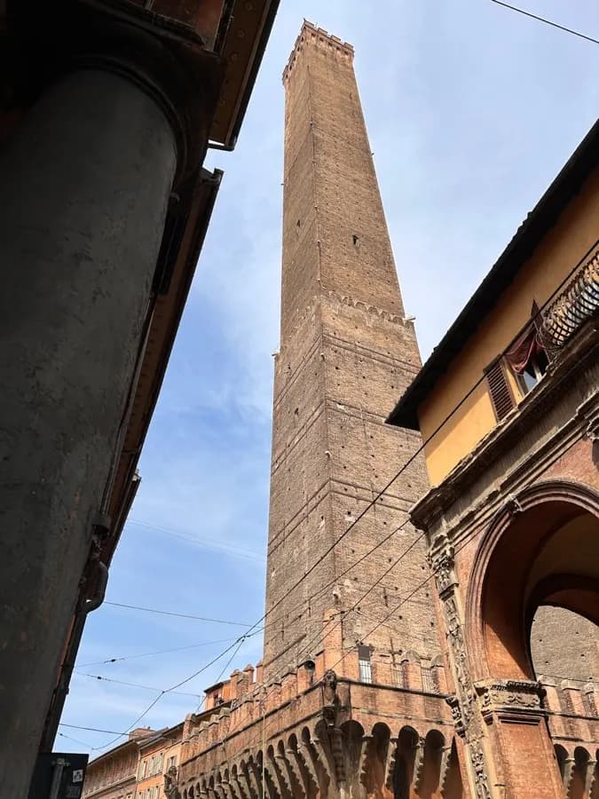Bologna Italy historic porticoes and city center with HelloRoam eSIM mobile data for travelers