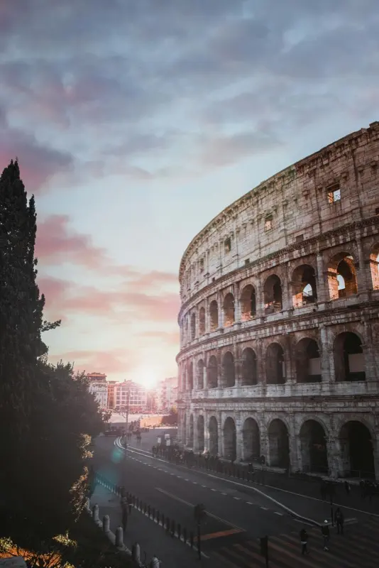 Colosseum in Rome Italy with HelloRoam eSIM data plan connectivity while traveling