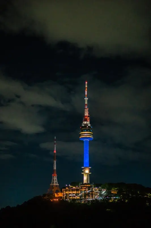 N Seoul Tower Namsan Seoul Tower in Seoul South Korea with HelloRoam eSIM connectivity