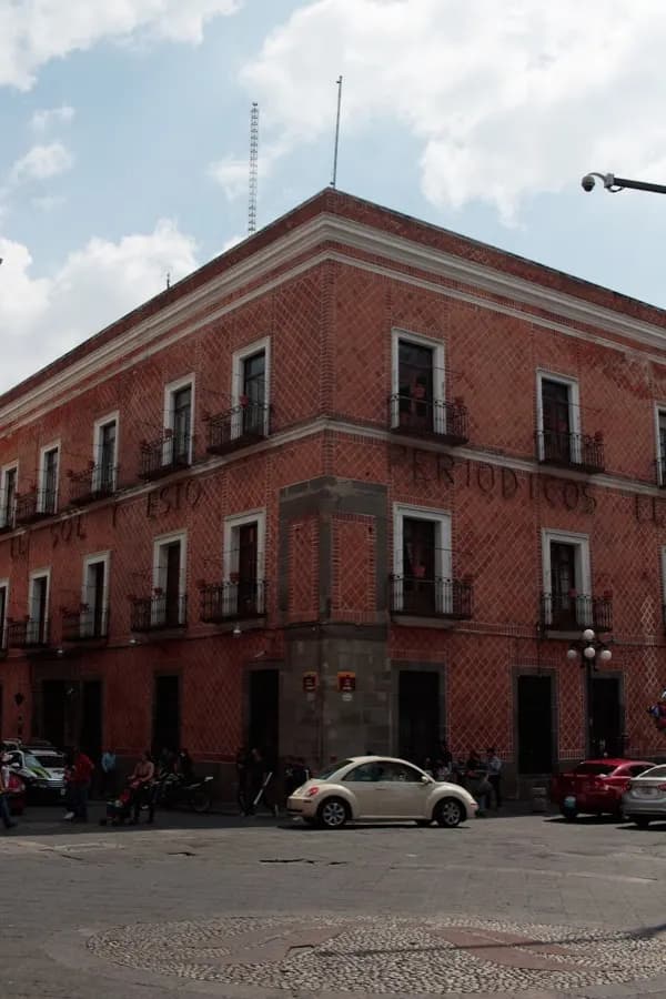 Puebla Mexico colonial city center with HelloRoam eSIM mobile data plans for international travelers