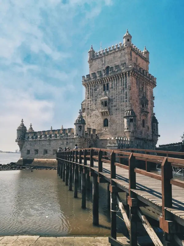 Belem Tower in Lisbon Portugal with HelloRoam eSIM data plan connectivity while traveling