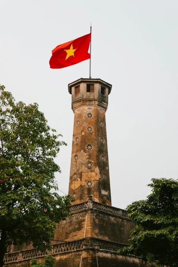 Hanoi Vietnam Hoan Kiem Lake with HelloRoam eSIM mobile data coverage for international travelers