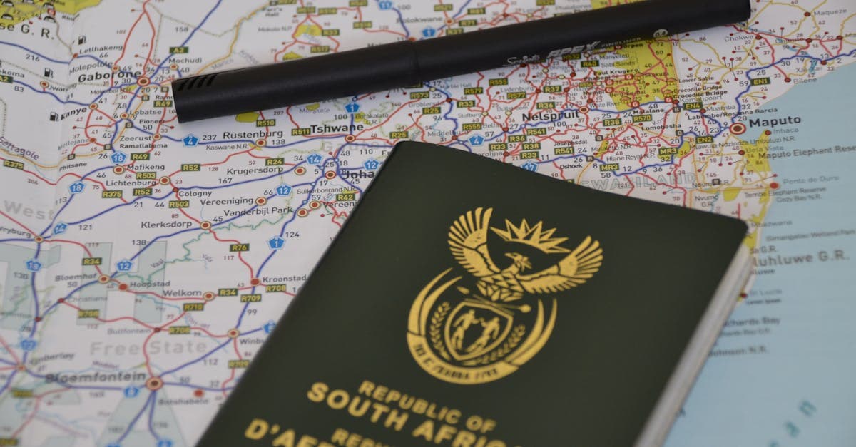 South African passport resting on a European map highlighting visa-free destinations for budget travel europe