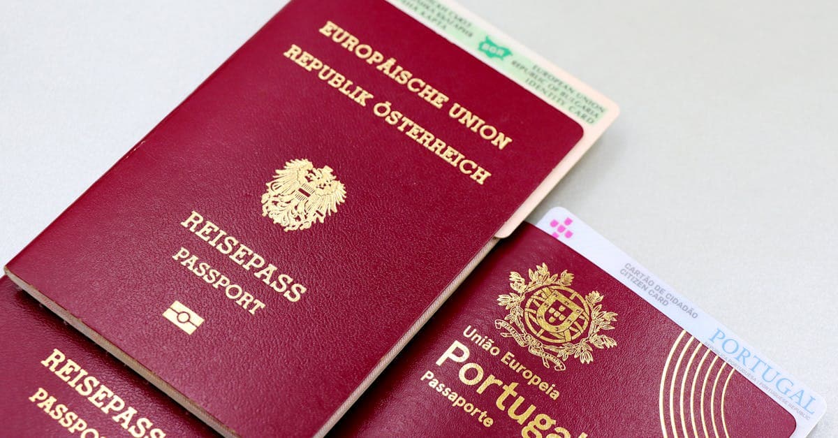 International passport and ID documents depicting digital travel eSIM visa portugal eligibility for applicants worldwide.