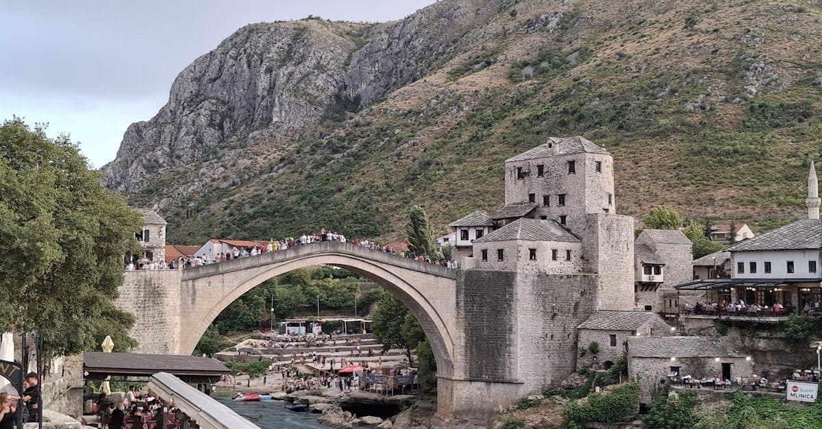 Iconic Stari Most bridge in Mostar, Bosnia and Herzegovina, among the cheapest countries to visit in Europe for Indians