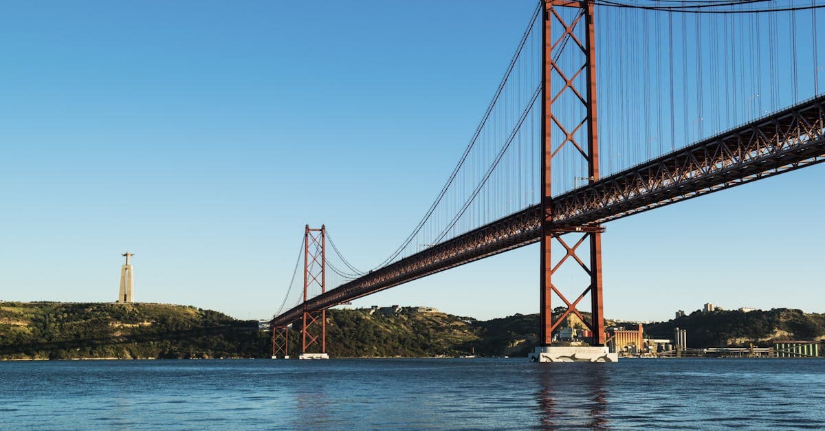 Ponte 25 de Abril sobre o Rio Tejo em Lisboa, símbolo do que fazer em portugal