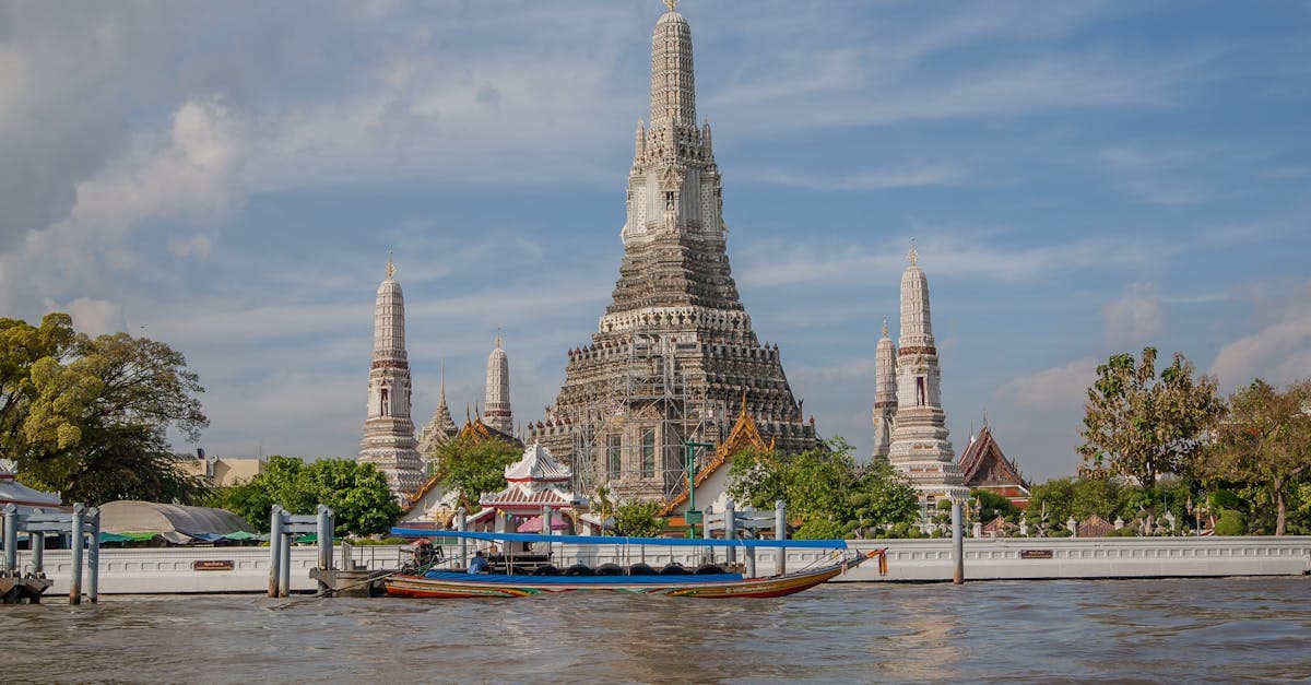 Wat Arun temple along the Chao Phraya River, a top place to visit in Thailand for Indian travellers