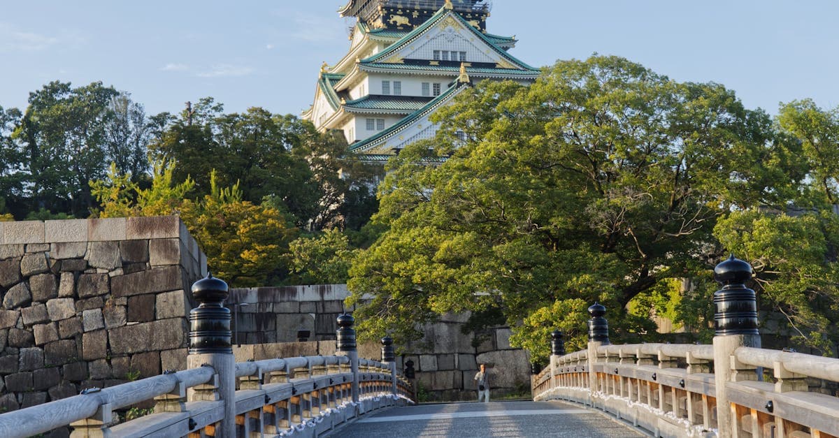 Osaka Castle with a traditional bridge in the foreground, a highlight of the classic 10-day japan itinerary