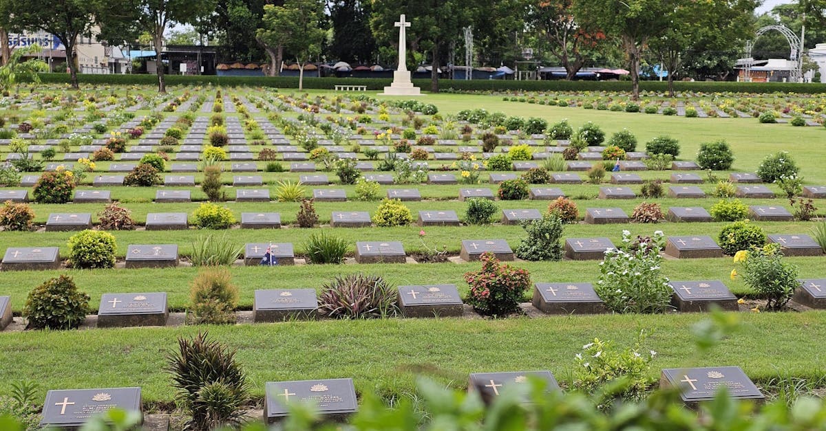 Kanchanaburi war cemetery in Thailand illustrating real historical and modern risks visitors should understand before traveling.
