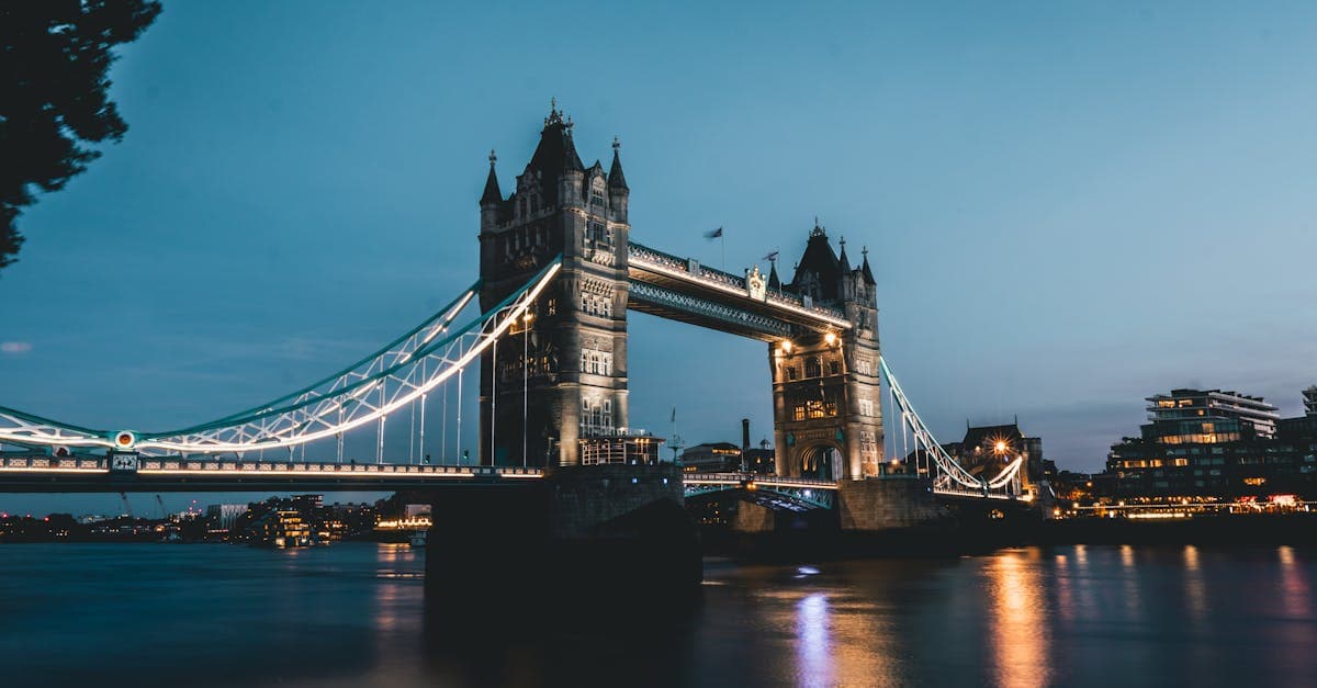 Tower Bridge glowing over the Thames at night, a must-see on any best time to visit Europe itinerary