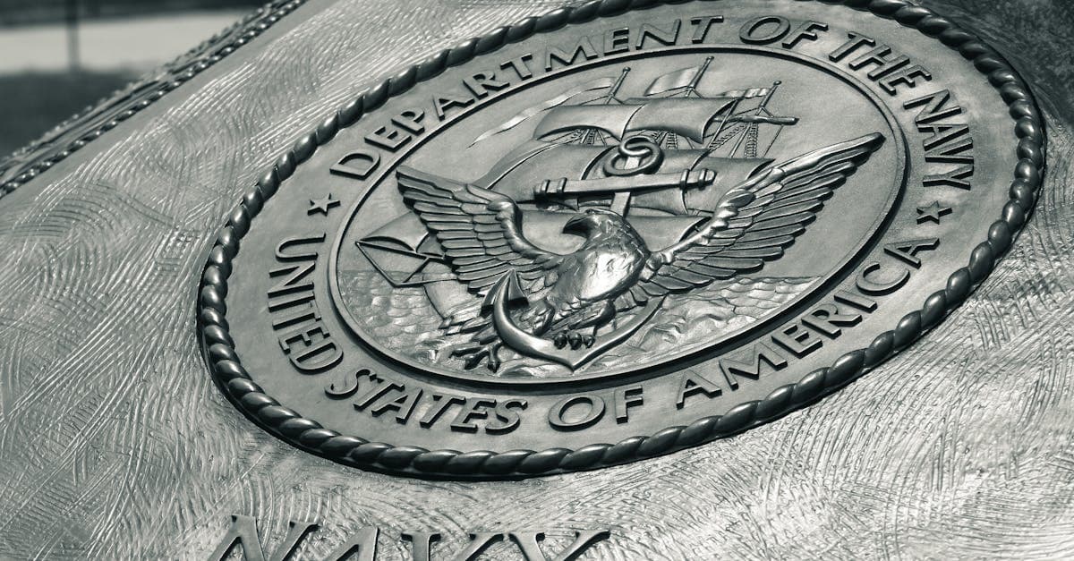 United States Navy monument emblem in Washington D.C. referencing the State Department advisory on is thailand safe.