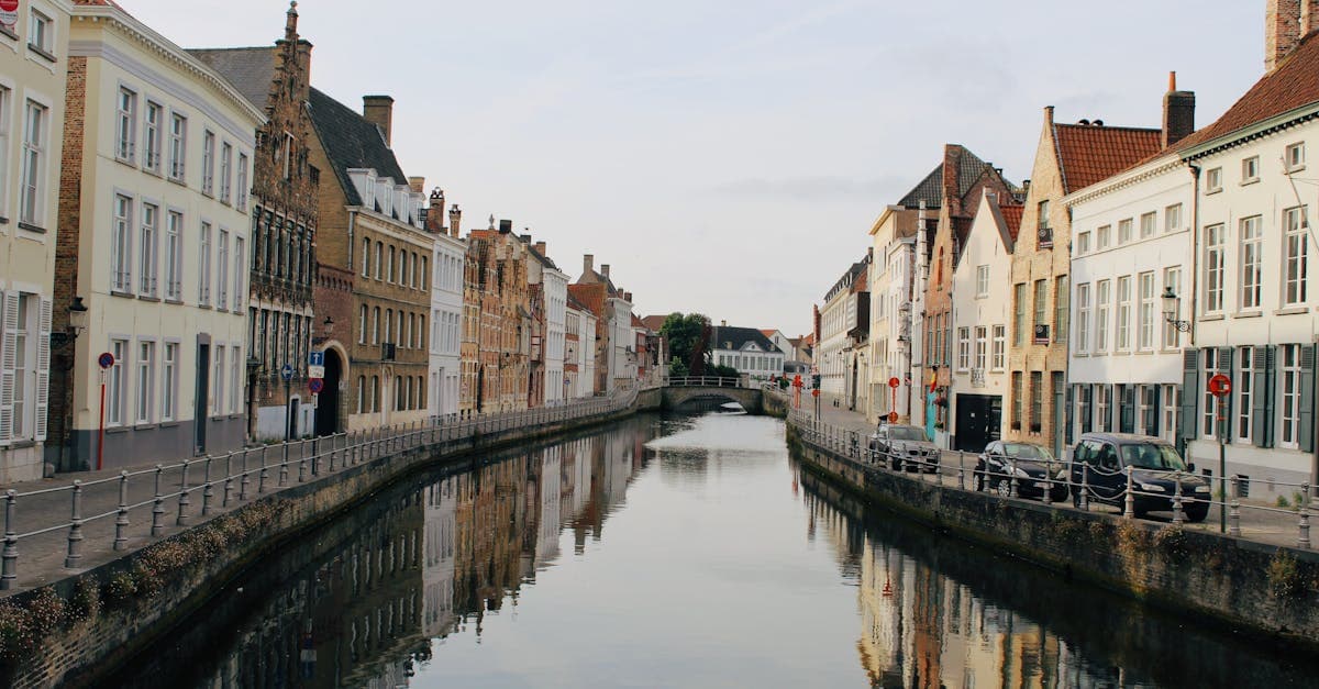 Historic European canal lined with colourful buildings, reflecting the cost and beauty of a europe itinerary