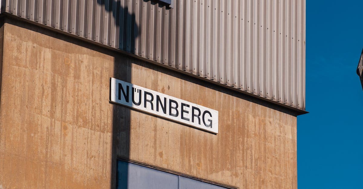Exterior of an industrial building in Nürnberg captured in daylight.