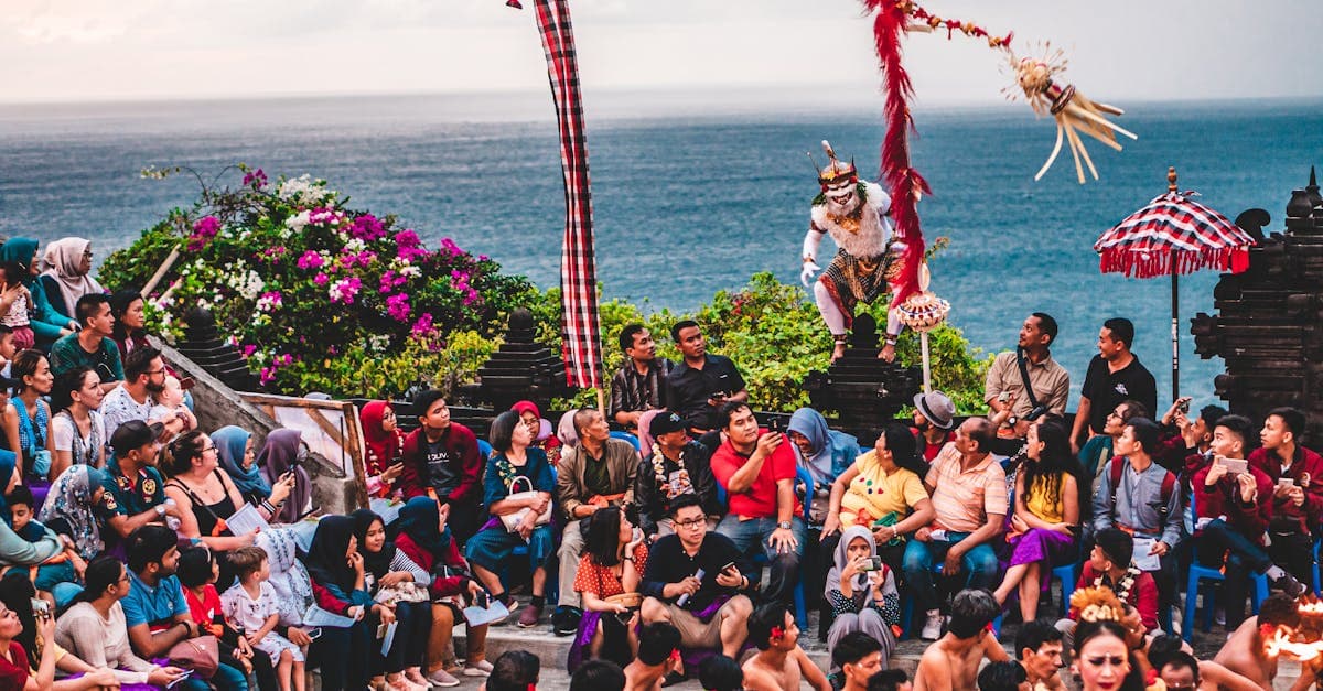 Traditional Balinese dance performance by the sea, one of the top things to do in Bali