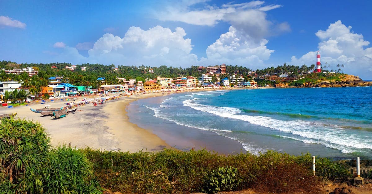 Kovalam Beach lighthouse in Kerala — a reminder of how far 1 lakh rupees takes Indian travellers