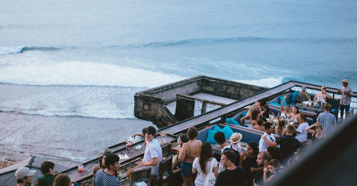 Outdoor beachside dining scene in Bali, with key tips for Singapore travellers eating out